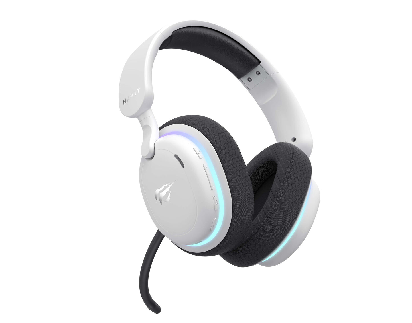 Havit Fuxi-H7 Hörlurar Kabel & Trådlös Huvudband Spela USB Type-C Bluetooth Svart, Vit