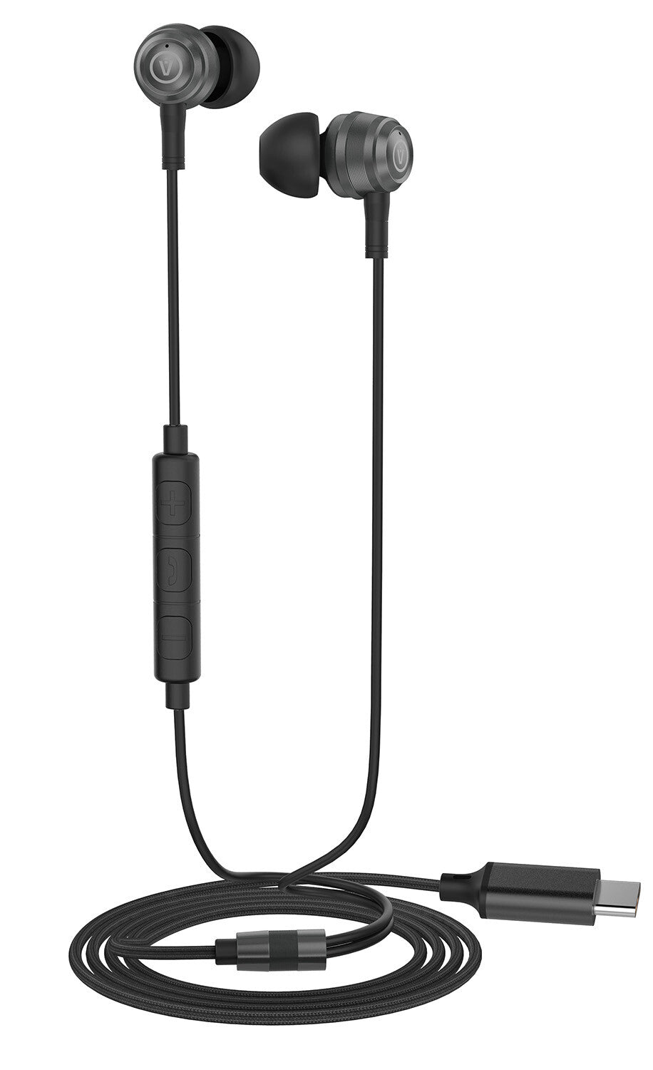 Voxicon VXDK-AM100-C hörlur och headset Kabel I öra USB Type-C Svart