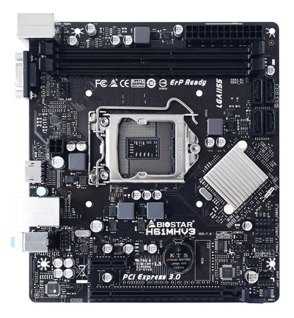 Biostar H61MHV3 moderkort Intel® H61 LGA 1155 (Socket H2) micro ATX