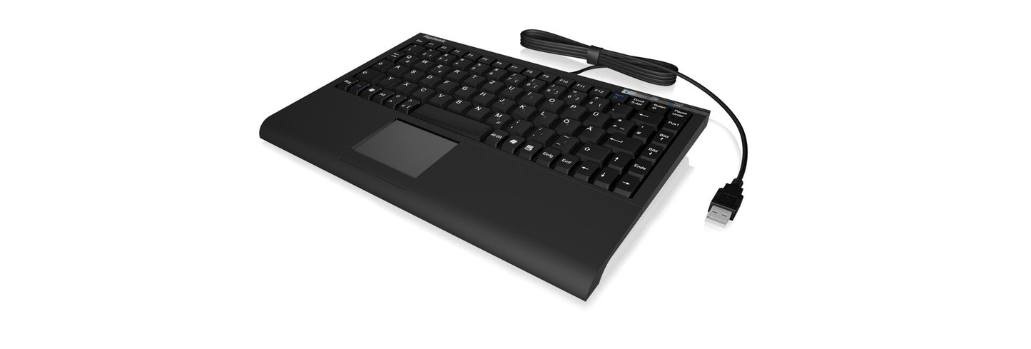 KeySonic ACK-540U+ (US) tangentbord Kontor USB QWERTY Engelska (USA) Svart