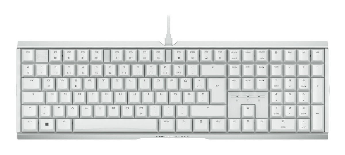 CHERRY XTRFY MX 3.1 tangentbord Spela USB QWERTZ tyska Vit