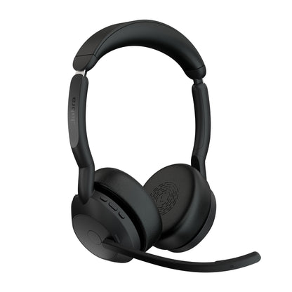 Jabra Evolve2 55 Headset Kabel & Trådlös Huvudband Kontor/callcenter Bluetooth Laddningsställ Svart