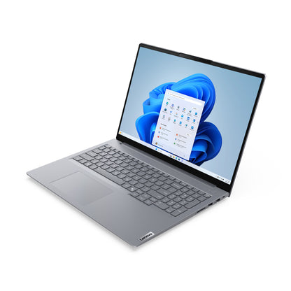 Lenovo ThinkBook 16 G8 IRL Intel Core 5 210H Bärbar dator 40,6 cm (16") WUXGA 16 GB DDR5-SDRAM 512 GB SSD Wi-Fi 6E (802.11ax) Windows 11 Pro Nordic Grå