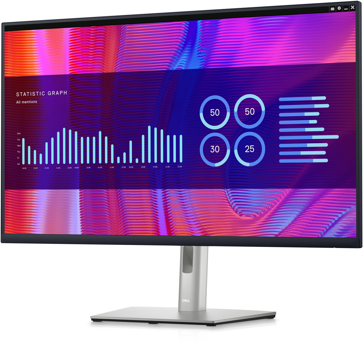 DELL P Series P3223DE LED display 80 cm (31.5") 2560 x 1440 pixlar Quad HD LCD Svart
