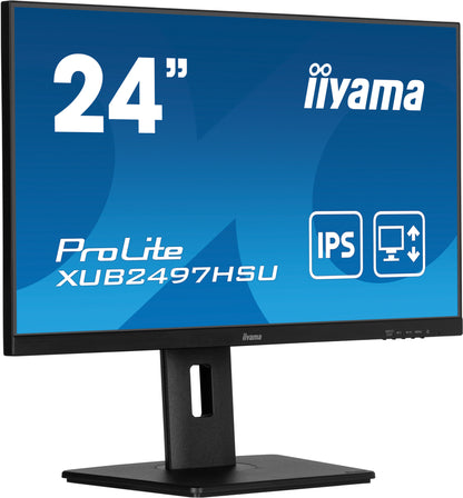 iiyama XUB2497HSU-B2 platta pc-skärmar 60,5 cm (23.8") 1920 x 1080 pixlar Full HD LED Svart