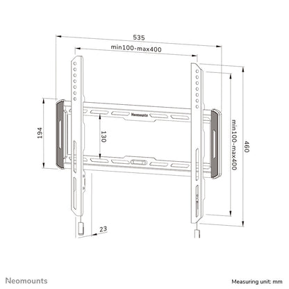 Neomounts WL30-550BL14 tv-fäste 190,5 cm (75") Svart