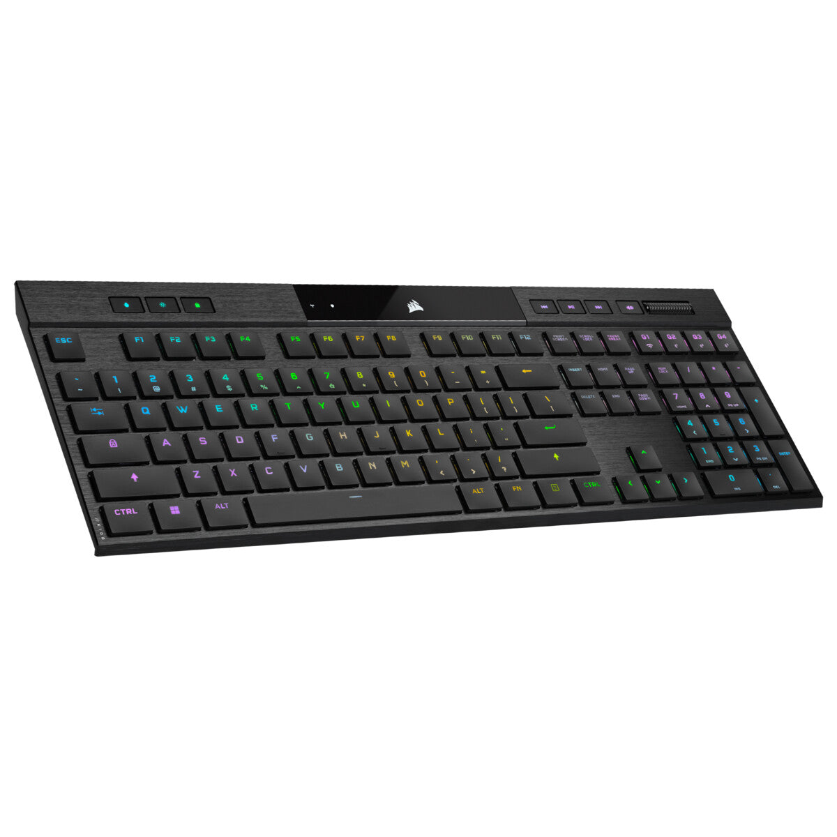 Corsair K100 AIR tangentbord Spela USB + RF Wireless + Bluetooth QWERTY Nordic Svart