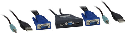 Inter-Tech KVM-LS-21JA KVM-switchar Svart