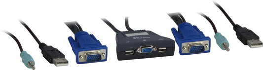 Inter-Tech KVM-LS-21JA KVM-switchar Svart
