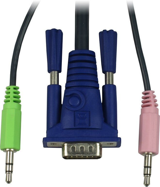 Inter-Tech KVM-AS-21UA KVM-switchar Svart
