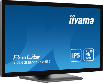 iiyama ProLite T2438MSC-B1 platta pc-skärmar 60,5 cm (23.8") 1920 x 1080 pixlar Full HD LED Pekskärm Svart