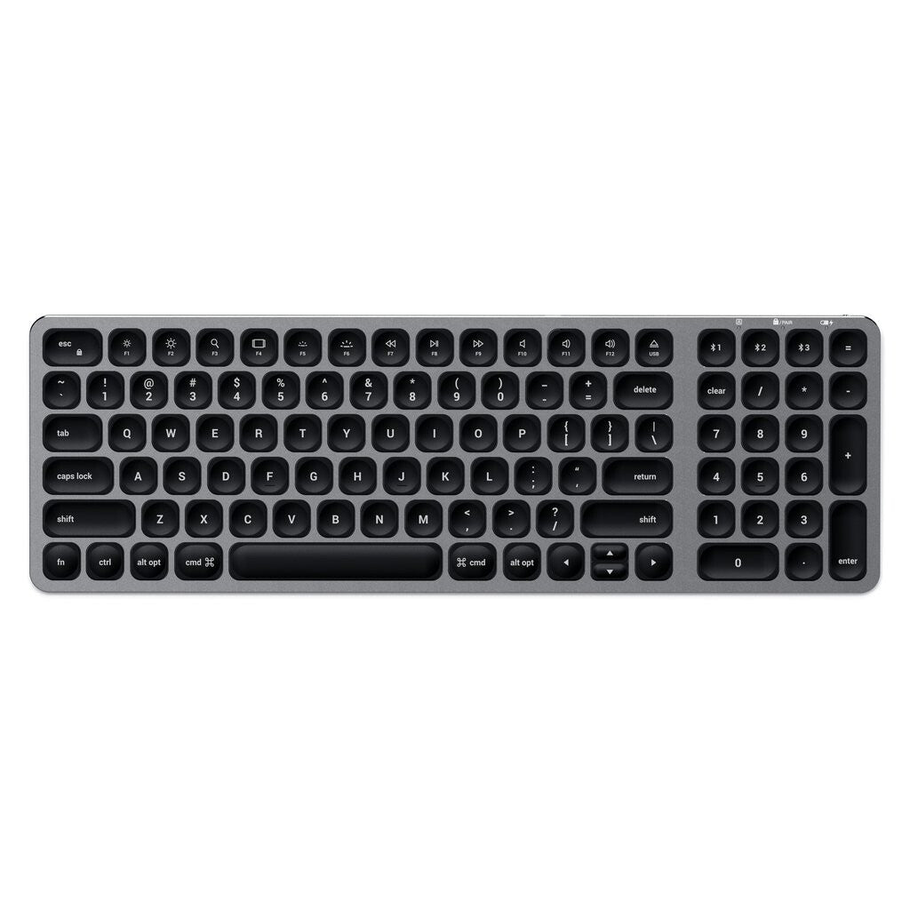 Satechi ST-ACBKM-DE tangentbord Hem Bluetooth QWERTZ tyska Svart, Grå