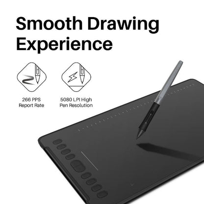 HUION H1161 ritplattor Svart 5080 lpi 279,4 x 174,6 mm USB