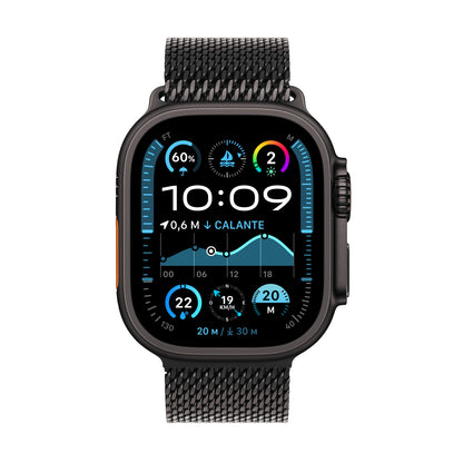Apple Watch Ultra 2 OLED 49 mm Digital 410 x 502 pixlar Pekskärm 4G Svart Wi-Fi GPS