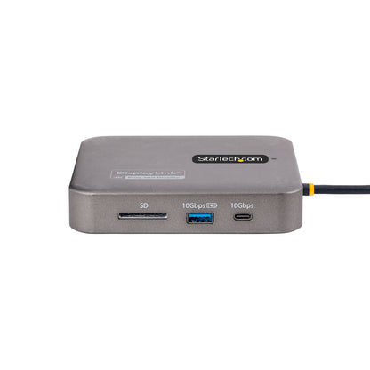 StarTech.com USB C-dockningsstation, dubbel 4K 60 Hz HDMI kompatibel med Macbook Pro (M1/M2/M3/M4) och Windows, USB-A/USB-C 10 Gbps hubb, 100 W strömförsörjning, GbE, SD, 56 cm kabel
