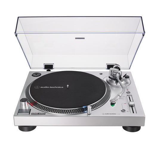 Audio-Technica AT-LP120XUSB Remdriven skivtallrik Silver Manuell