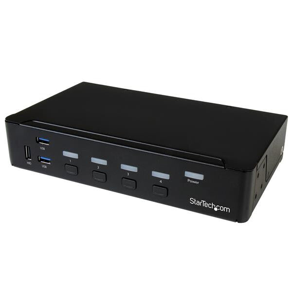 StarTech.com DisplayPort KVM-switch med 4 portar - USB 3.0 - 4K 30 Hz