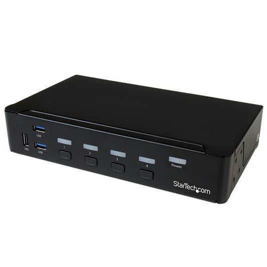 StarTech.com DisplayPort KVM-switch med 4 portar - USB 3.0 - 4K 30 Hz