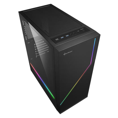 Sharkoon RGB FLOW Midi Tower Svart