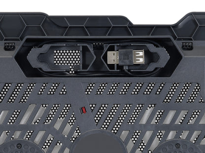 Conceptronic THANA01B kylningsdynor för bärbara datorer 39,6 cm (15.6") Svart