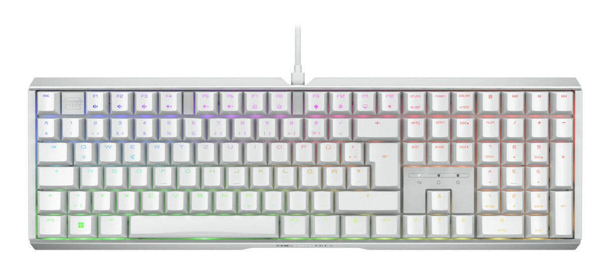 CHERRY XTRFY MX 3.1 tangentbord Spela USB QWERTZ tyska Vit