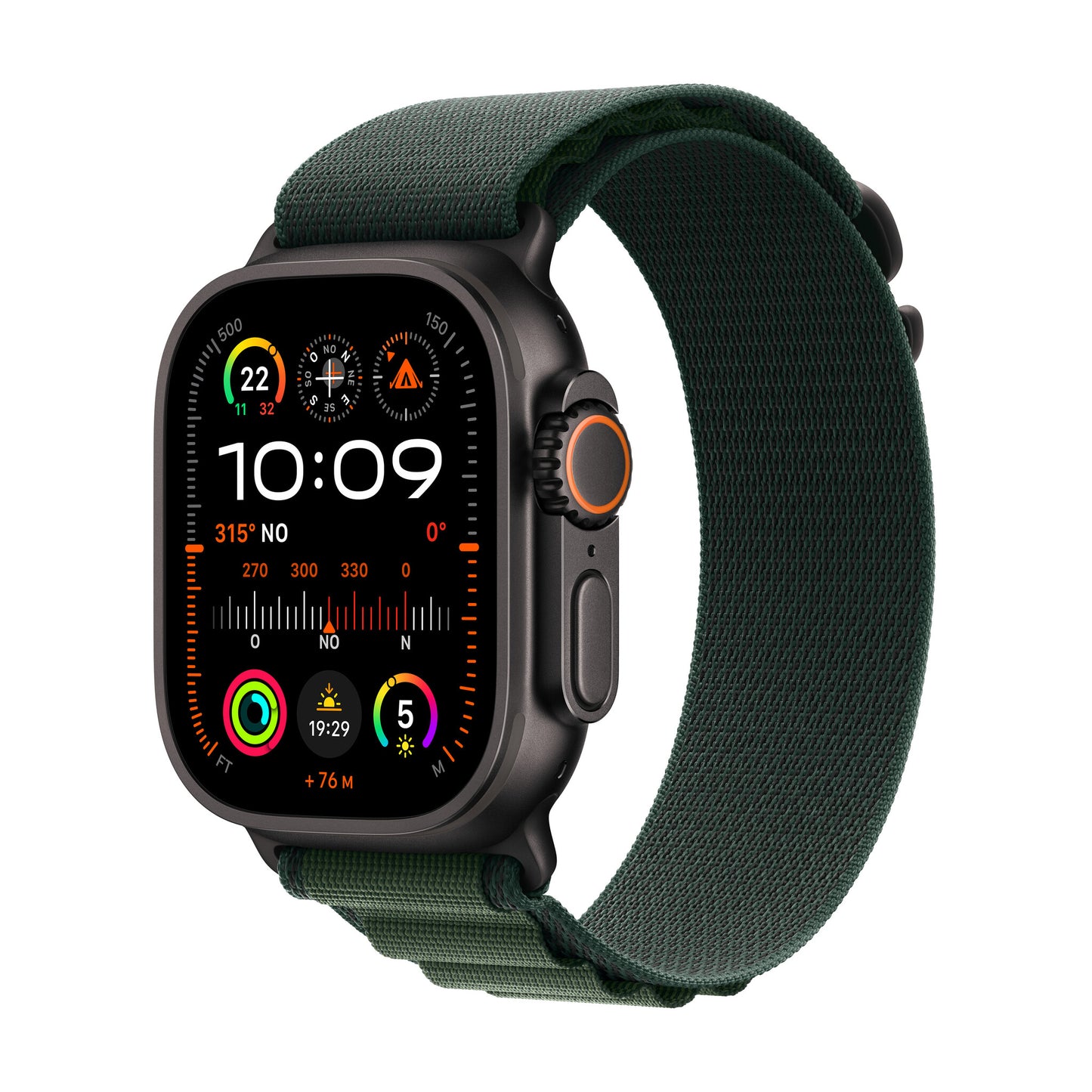 Apple Watch Ultra 2 OLED 49 mm Digital 410 x 502 pixlar Pekskärm 4G Svart GPS Watch Ultra 2, 49mm, GPS + Cellular, OLED, Always-on Retina, S9, Digital Crown, Bluetooth, watchOS
