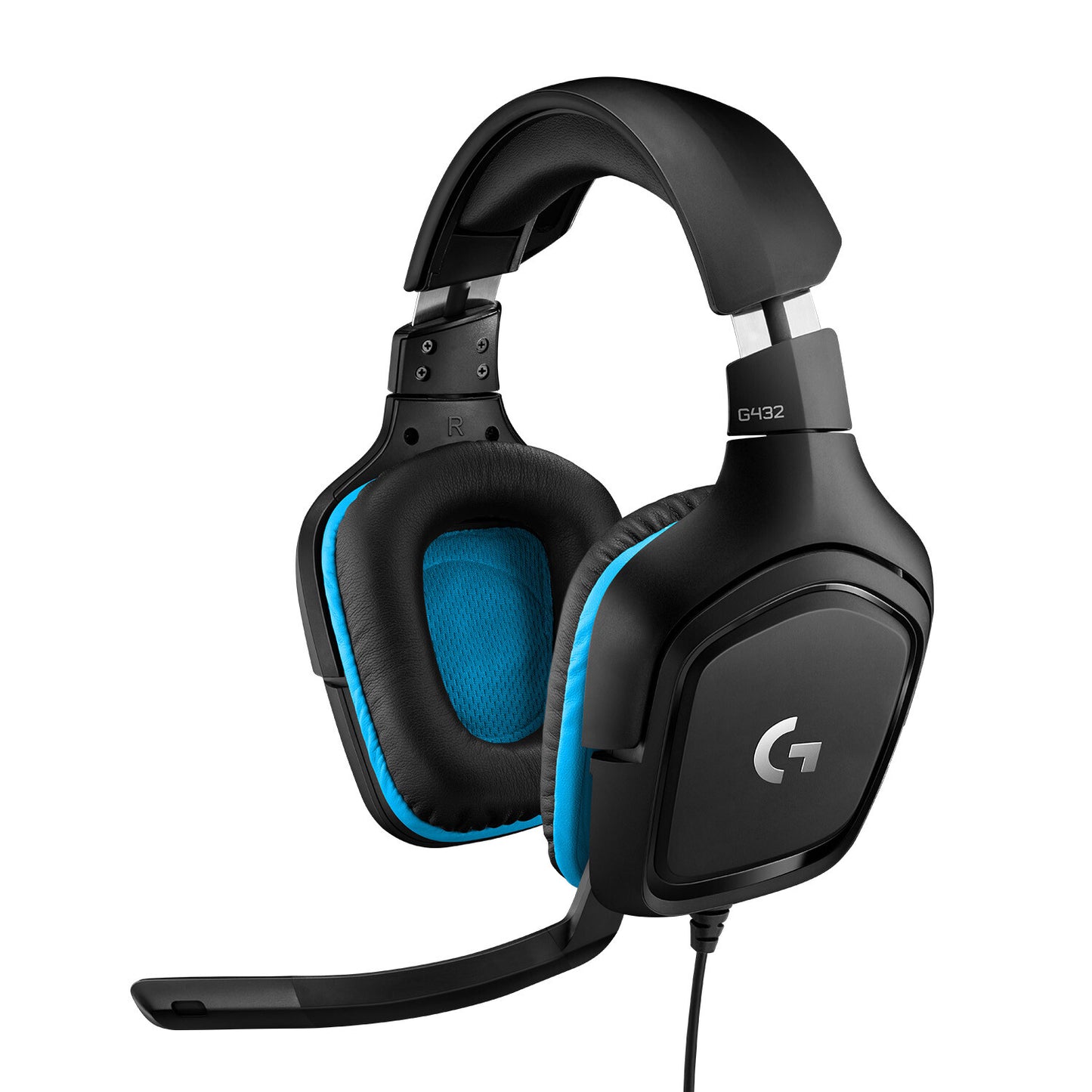 Logitech G 981-000770 hörlur och headset Kabel Huvudband Spela Svart, Blå