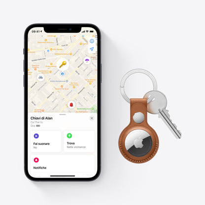 Apple AirTag Föremål Spårningsbricka Silver, Vit
