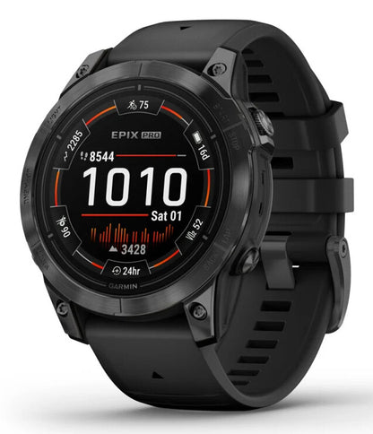 Garmin epix Pro (Gen 2) 3,3 cm (1.3") AMOLED 47 mm Digital 416 x 416 pixlar Pekskärm Grå Wi-Fi GPS