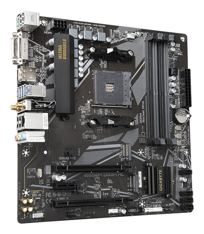 GIGABYTE B550M DS3H AC moderkort AMD B550 Uttag AM4 micro ATX