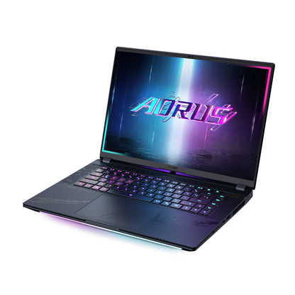 GIGABYTE AORUS MASTER 16 BZHC6DEE65SP bärbara datorer Intel Core Ultra 9 275HX Bärbar dator 40,6 cm (16") WQXGA 32 GB DDR5-SDRAM 2 TB SSD NVIDIA GeForce RTX 5090 Wi-Fi 7 (802.11be) Windows 11 Pro tyska Svart