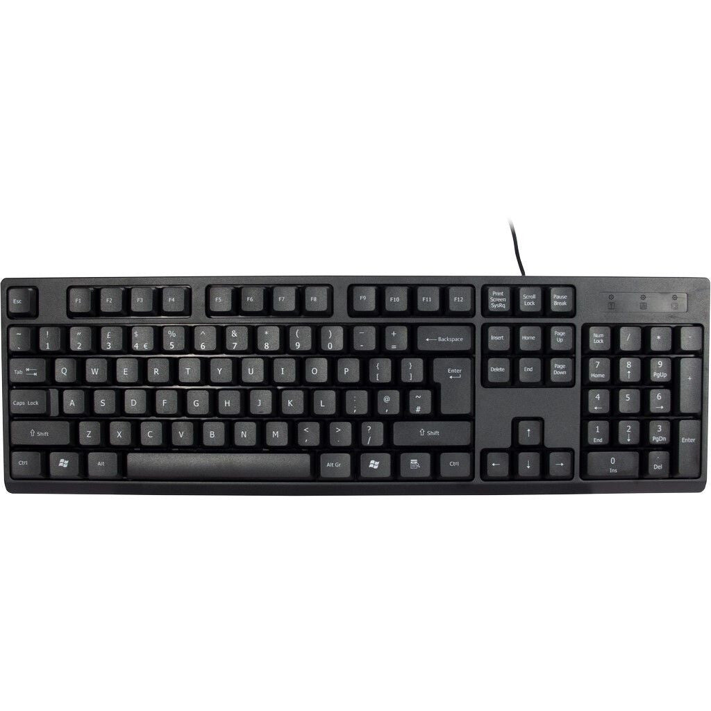Inter-Tech NK-1000EC tangentbord Mus inkluderad Kontor USB QWERTY Engelsk Svart