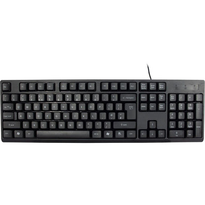 Inter-Tech NK-1000EC tangentbord Mus inkluderad Kontor USB QWERTY Engelsk Svart