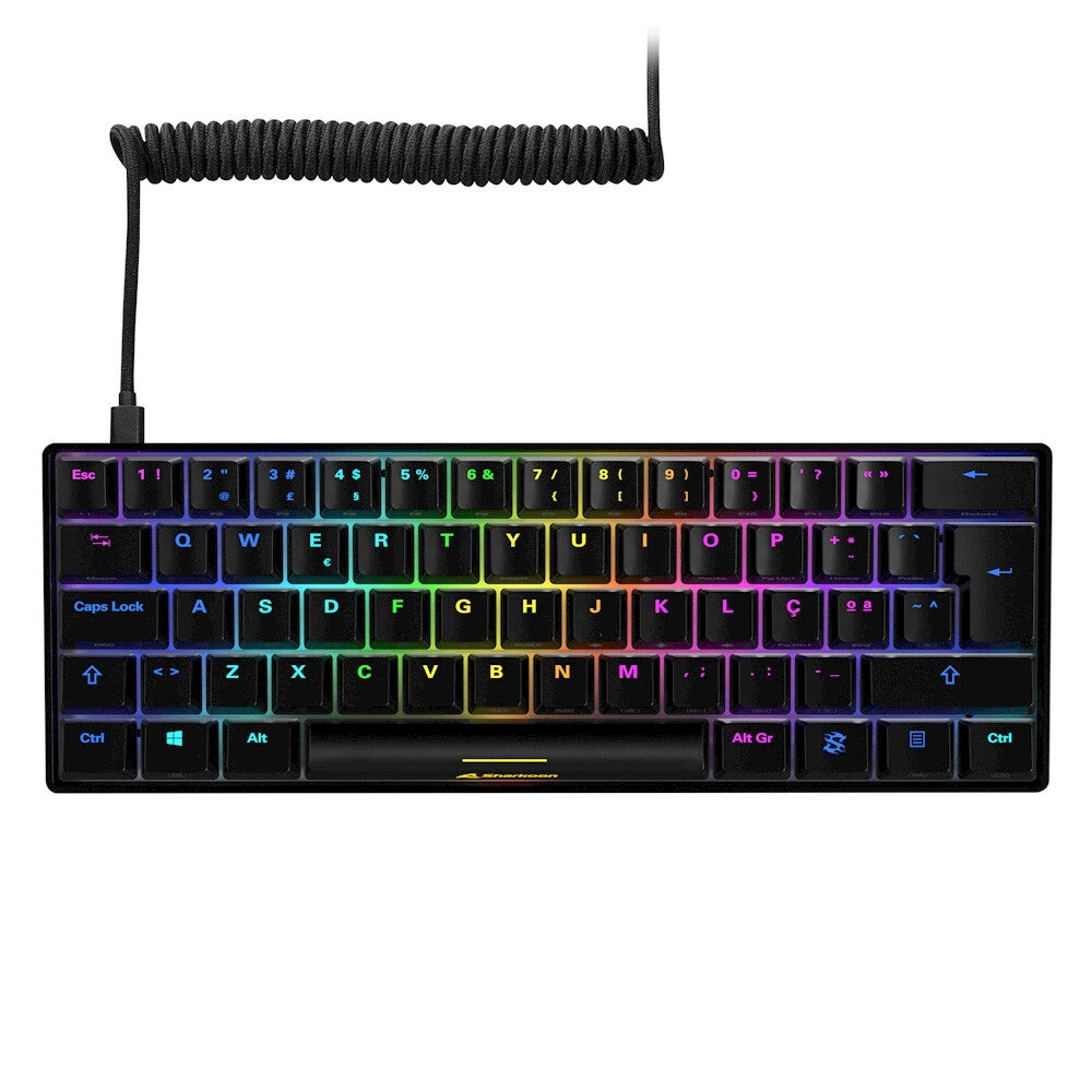 Sharkoon SGK50 S4 tangentbord Spela USB QWERTY Portugisisk Svart