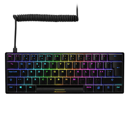 Sharkoon SGK50 S4 tangentbord Spela USB QWERTY Portugisisk Svart