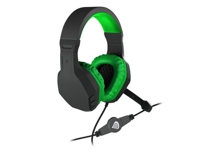 GENESIS Argon 200 Headset Kabel Huvudband Spela Svart, Grön