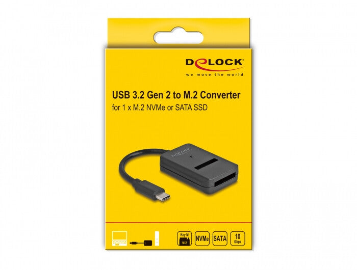 DeLOCK 64198 dockningsstationer för bärbara datorer USB Type-C Svart