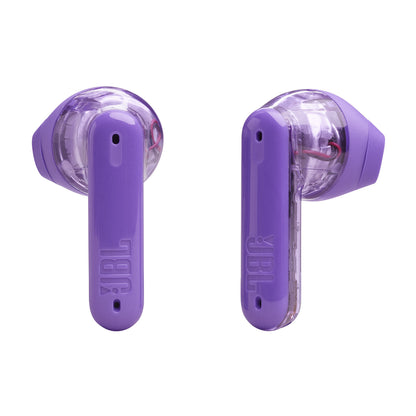 JBL Tune Flex Ghost Edition Headset True Wireless Stereo (TWS) I öra Samtal/musik Bluetooth Lila, Translucent