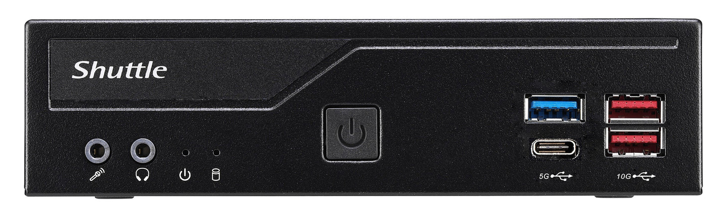 Shuttle DH670V2 datorhölje & moderkort 1,35L storlek PC Svart Intel H670 LGA 1700