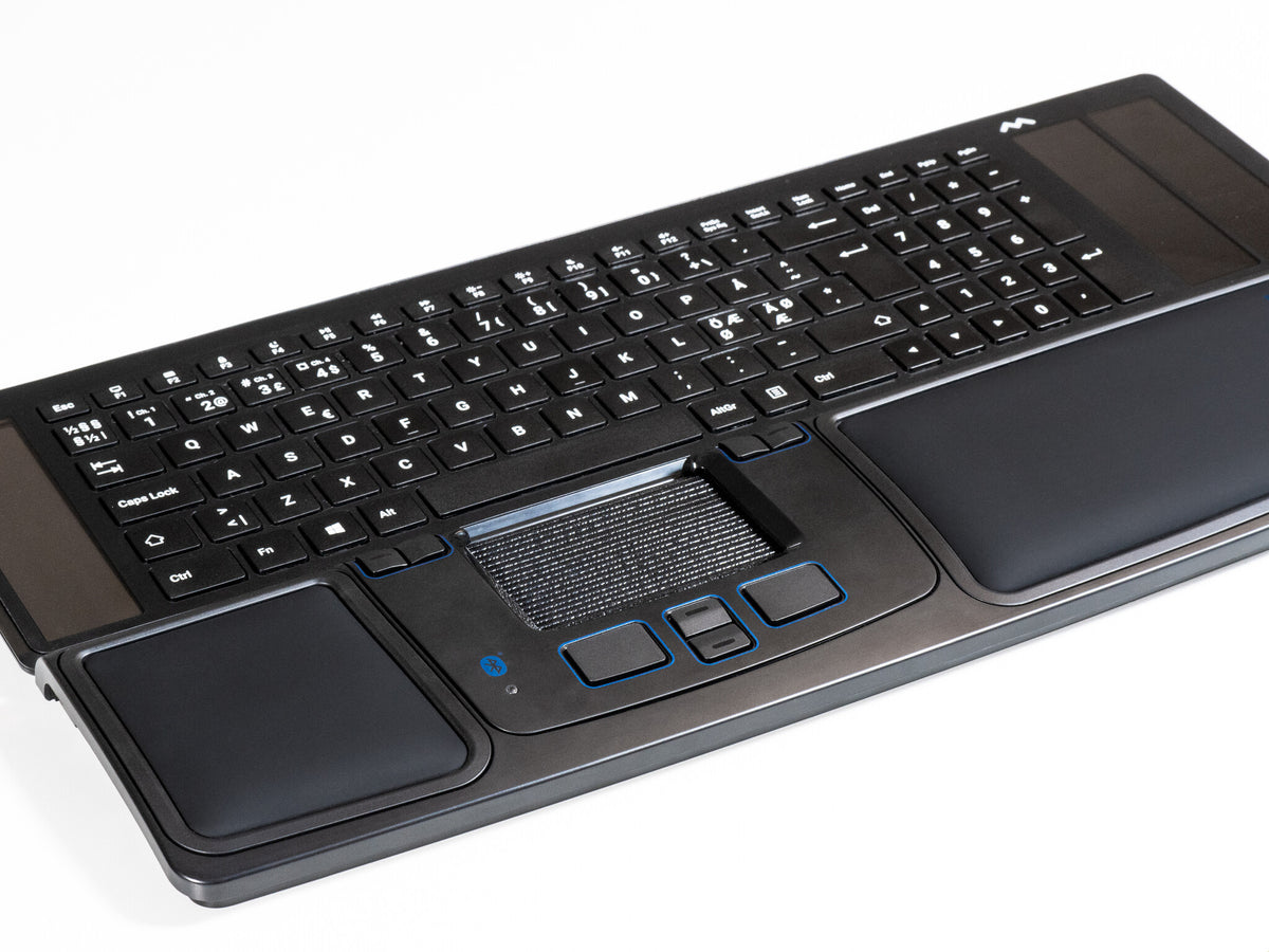 Mousetrapper Prime & Type tangentbord Mus inkluderad Kontor USB + Bluetooth Nordic Svart