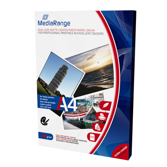 MediaRange MRINK102 fotopapper A4 Vit Matt