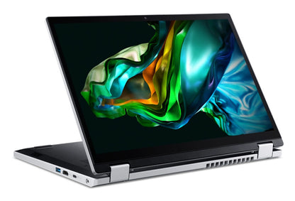 Acer Aspire 3 A3SP14-31PT-C326 N100 Hybrid (2-i-1) 35,6 cm (14") Pekskärm WUXGA 4 GB LPDDR5-SDRAM 128 GB SSD Wi-Fi 6 (802.11ax) Windows 11 Home in S mode Silver