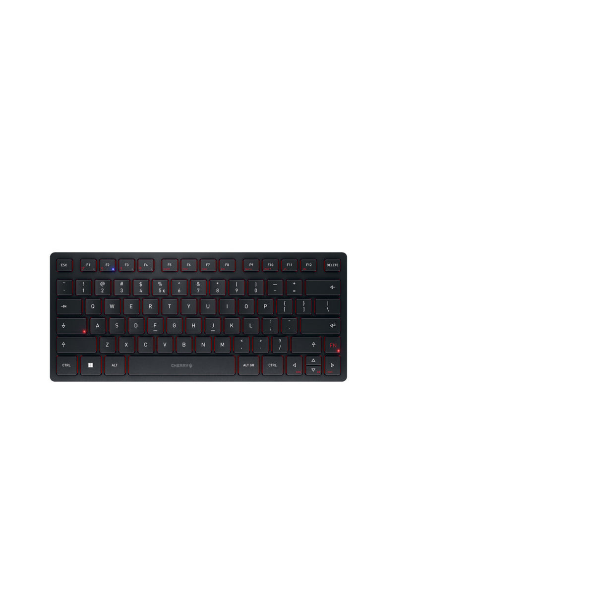 CHERRY KW 9200 MINI tangentbord Universal USB + RF Wireless + Bluetooth QWERTY Engelsk Svart
