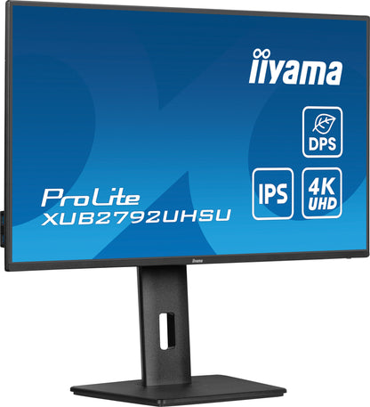 iiyama ProLite XUB2792UHSU-B6 platta pc-skärmar 68,6 cm (27") 3840 x 2160 pixlar 4K Ultra HD LED Svart