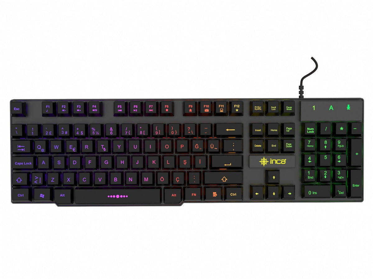 Inca IKG-446 tangentbord Spela USB Svart