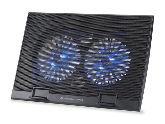 Conceptronic THANA02B kylningsdynor för bärbara datorer 43,2 cm (17") Svart