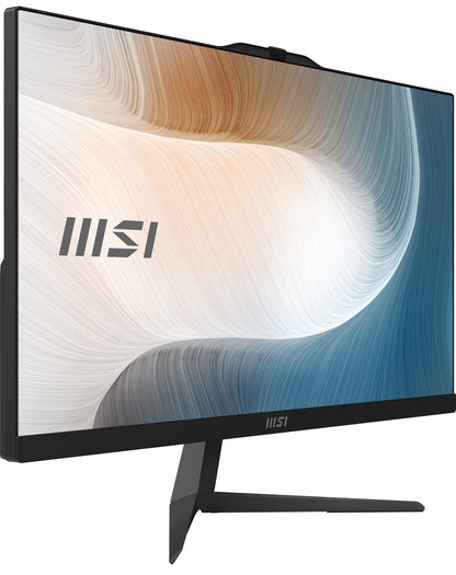 MSI Modern AM242P 1M-1204DE Intel Core 3 100U 60,5 cm (23.8") 1920 x 1080 pixlar Allt-i-ett-dator 16 GB DDR5-SDRAM 256 GB SSD Windows 11 Pro Wi-Fi 6E (802.11ax) Svart