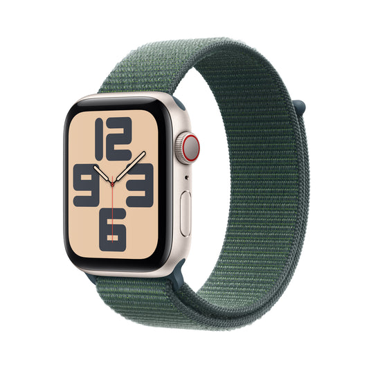 Apple Watch SE OLED 44 mm Digital 368 x 448 pixlar Pekskärm 4G Beige Wi-Fi GPS