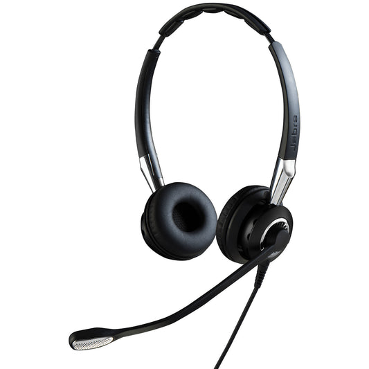 Jabra BIZ 2400 II Headset Kabel Huvudband Kontor/callcenter Bluetooth Svart, Silver