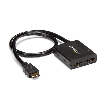 StarTech.com 4K HDMI video-splitter med 2 portar – 1x2 HDMI-splitter – Strömförses via USB eller strömadapter – 4K 30 Hz